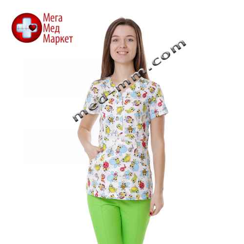 Медицинская куртка женская Бали Букашка №1120